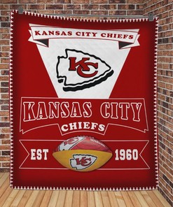 Team Kansas City Chiefs NFL Football Collection Quilt Blanket Bedding Set