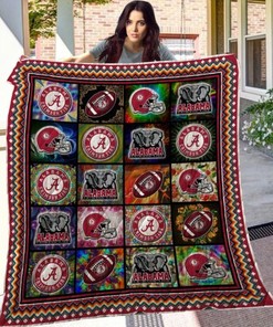 Team Ncaa Alabama Crimson Tide Collected Combined Quilt Blanket Bedding Set