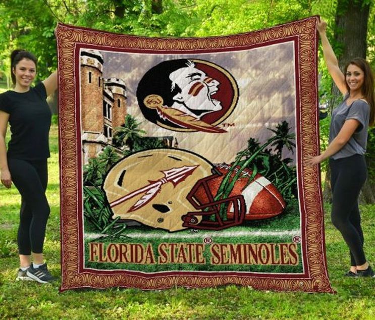 Team Ncaa Florida State Seminoles Collection Quilt Blanket Bedding Set