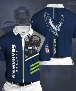 Team Seattle Seahawks Sports American Football Nfl Polo Shirt Shirt All Over Print Shirt 3d T-shirt