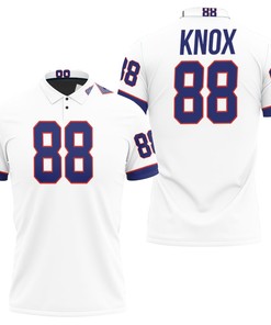 Team White Vintage Dawson Knox  Buffalo Bills Great Player Nfl American Football 3d Designed Allover Gift For Bills Fans Polo Shirt