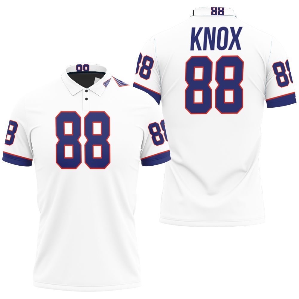 Team White Vintage Dawson Knox Buffalo Bills Great Player Nfl American Football 3d Designed Allover Gift For Bills Fans Polo Shirt