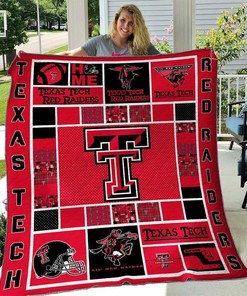 Tech Red Raiders Combined Texas Ncaa Quilt Blanket Bedding Set