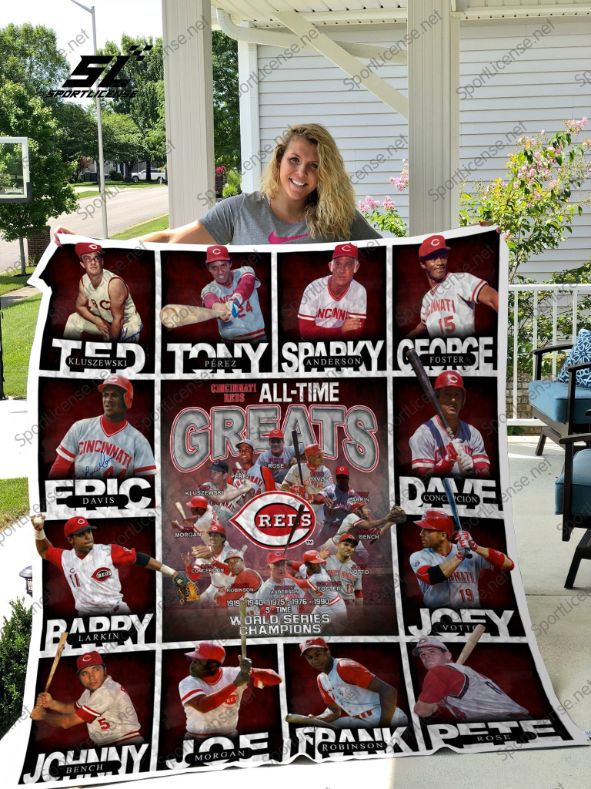 Ted Tony Dave Eric Mlb Cincinnati Reds Collected Quilt Blanket Bedding Set
