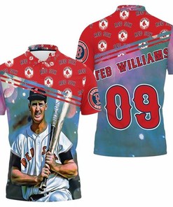 Ted Williams Boston Red Sox 09 3D All Over Print Polo Shirt