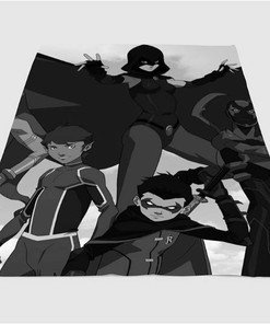 Teen Titans Comic Looks Sherpa Fleece Blanket Gifts for Family, for Couple