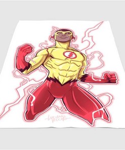 Teen Titans The Flash Sherpa Fleece Blanket Gifts for Family, for Couple