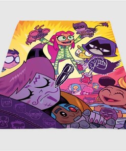 Teen Titans Tone Sherpa Fleece Blanket Gifts for Family, for Couple