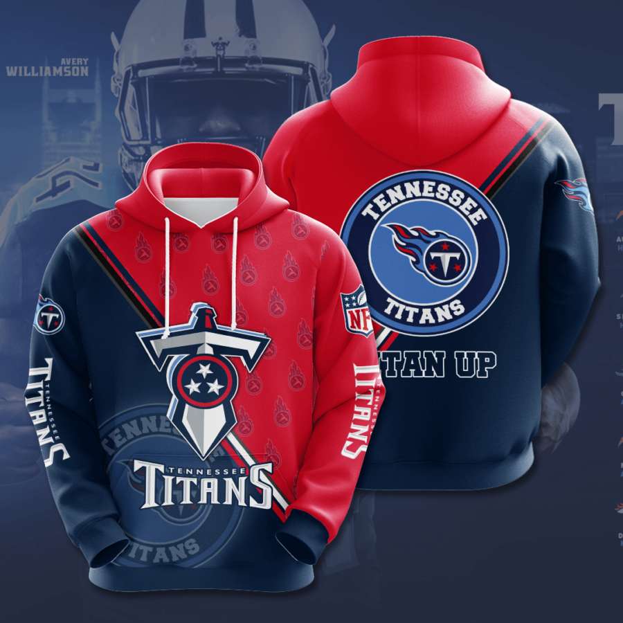 Tennessee Titans Custom Sport All Over Print Hoodie 3D Style 1