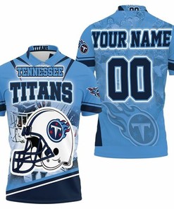 Tennessee Titans Helmet Afc South Champions Super Bowl 2021 Personalized 3D All Over Print Polo Shirt