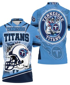 Tennessee Titans Helmet Afc South Division Champions Super Bowl 2021 3D All Over Print Polo Shirt