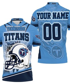 Tennessee Titans Helmet Afc South Division Champions Super Bowl 2021 Personalized 3D All Over Print Polo Shirt