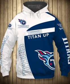 Tennessee Titans Hoodie 3D Zip Hoodie Pullover Gift for Fans