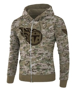 Tennessee Titans Hoodie Army Graphic Zip Hoodie Pullover Gift for Fans