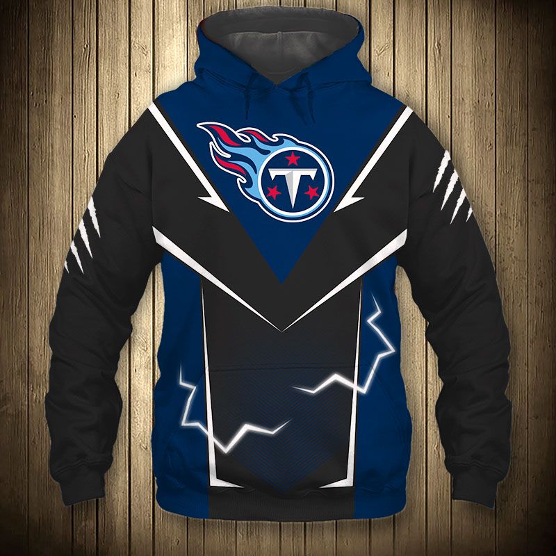 Tennessee Titans Hoodie Lightning Graphic Gifts for Fans