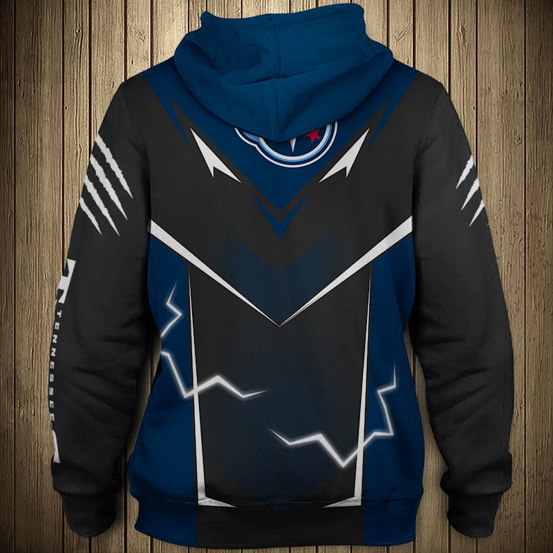 Tennessee Titans Hoodie Lightning Graphic Gifts for Fans - Image 2