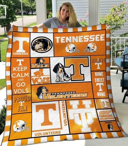 Tennessee Volunteers Big T Ncaa Quilt Blanket