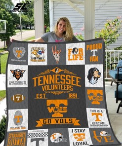 Tennessee Volunteers EST 18 Go Vols Quilt Blanket Bedding Set