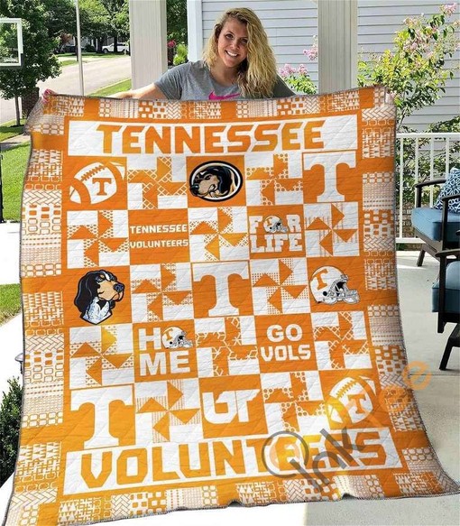 Tennessee Volunteers Quilt Blanket Bedding Set With Pilliwcases Option