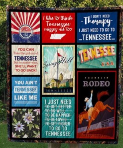 Tennessee You Can Take The Girl Out Of Tennessee Quilt Blanket Bedding Set Perfect Gifts For Tennessee Lover
