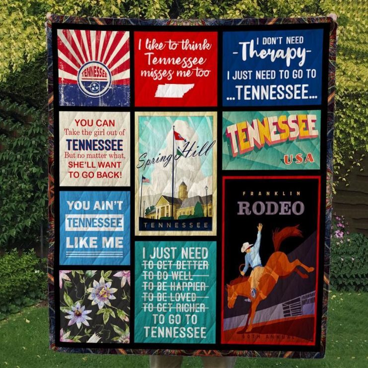 Tennessee You Can Take The Girl Out Of Tennessee Quilt Blanket Bedding Set Perfect Gifts For Tennessee Lover