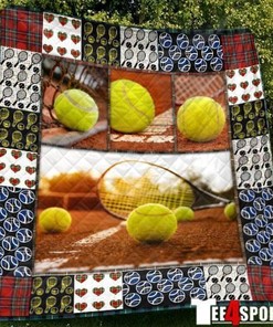 Tennis At The Court Quilt Blanket Bedding Set Great Customized Blanket Gifts For Birthday Christmas Thanksgiving