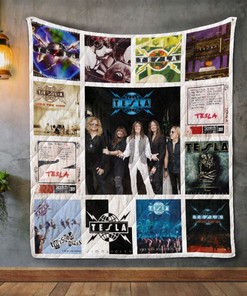 Tesla Album Covers Quilt Blanket Bedding Set for Home Décor