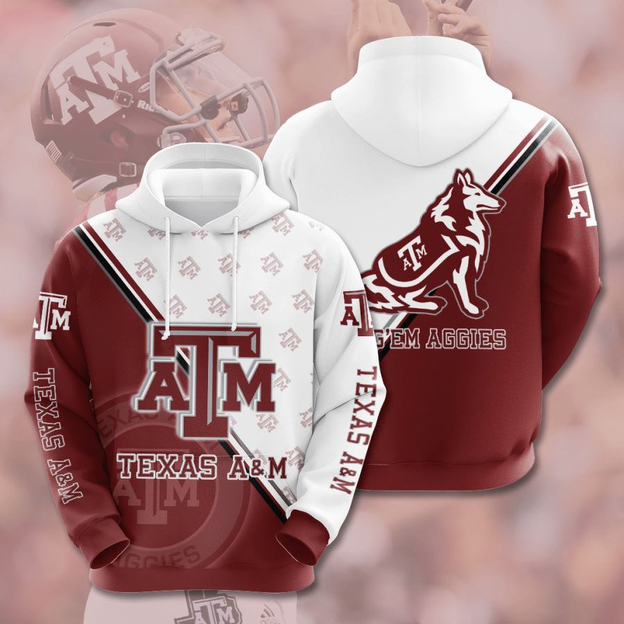 Texas A&m Aggies Custom All Over Print Hoodie 3D