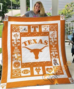Texas Longhorns Quilt Blanket Bedding Set With Pillowcase Option