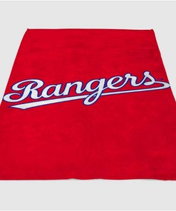Texas Ranger Sherpa Fleece Blanket Gifts for Family, for Couple