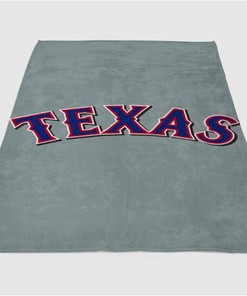 Texas Rangers Sherpa Fleece Blanket Gifts for Family, for Couple