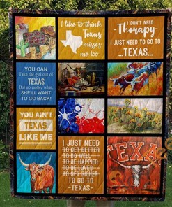 Texas V1 Quilt Blanket Bedding Set