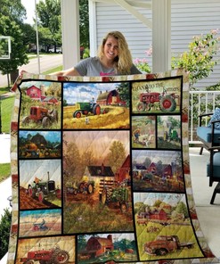 Thank To The Farmers Farmer Tractor Quilt Blanket Bedding Set