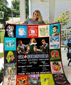 Thank You For The Memories Ghostbusters Collection Quilt Blanket Bedding Set