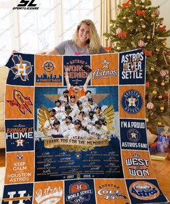 Thank You For The Memories Houston Astros Quilt Blanket Bedding Set