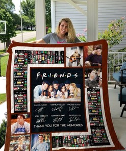 Thank You Friends Tv Show Quilt Blanket Bedding Set