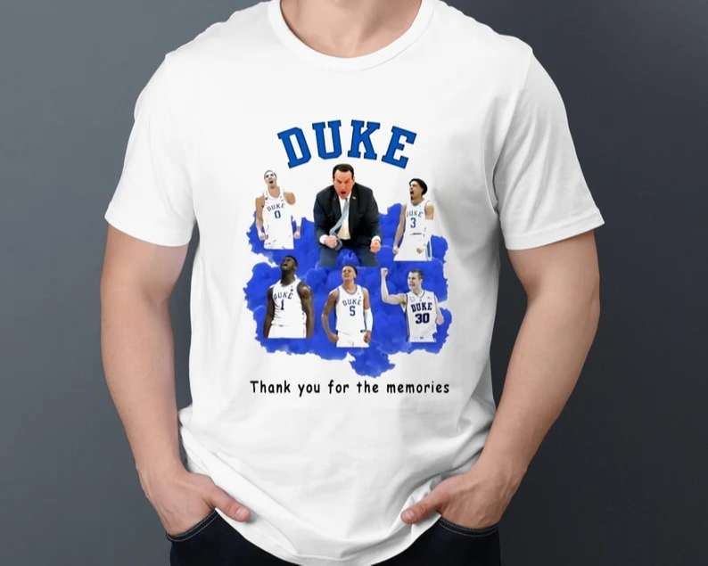 Thank You Memories Duke Coach K T-Shirt