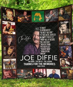 Thank You for Your Memories Joe Diffie Fan Gift Quilt Blanket Bedding Set