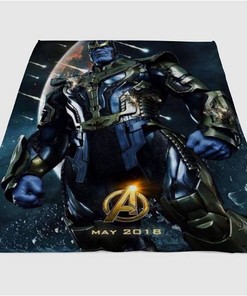 Thanos Infinity War Sherpa Fleece Blanket Gifts for Family, for Couple
