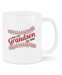 That's My Grandson Out There Baseball Blanket For Baseball Lovers For Grandson Birthday