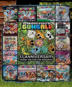 The Amazing World Of Gumball Quilt Blanket Bedding Set