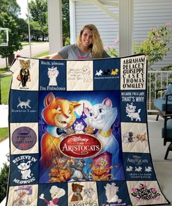 The Aristocats Quilt Blanket Bedding Set for Home Décor