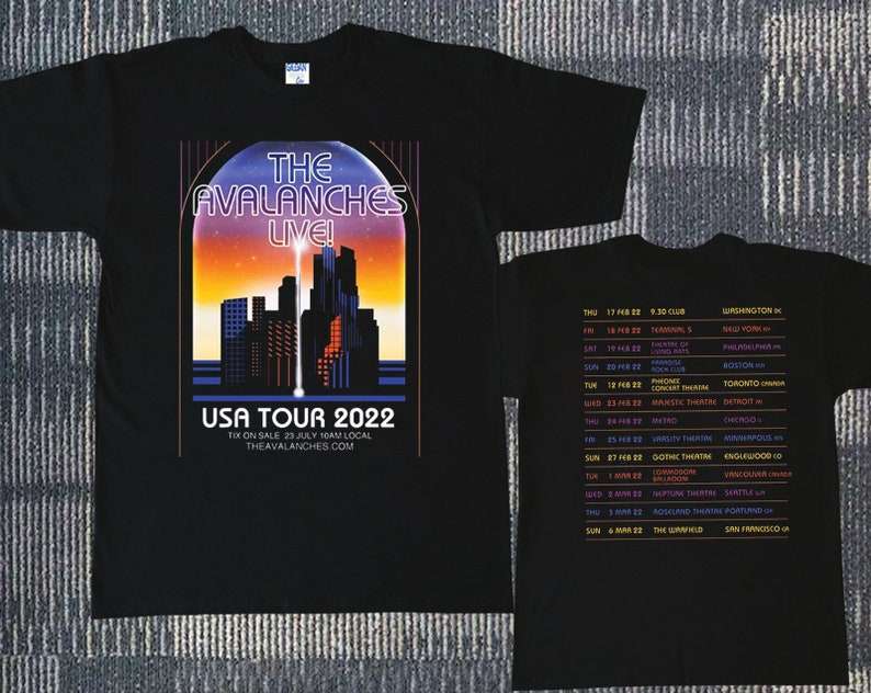 The Avalanches 2022 North American Tour Unisex T-Shirt