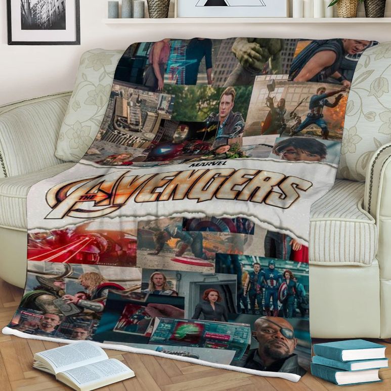 The Avenger Marvel Gift, The Avenger Marvel Gift For Fan Comfy Throw Blanket Gift