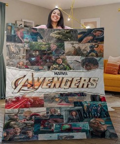 The Avenger Marvel Quilt Blanket Bedding Set, The Avenger Marvel Gift For Fan, The Avenger Marvel Quilt Blanket Bedding Set