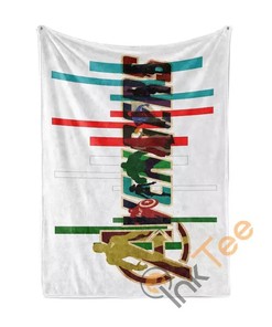 The Avengers Letters Sherpa Fleece Blanket Gifts for Family, for Couple