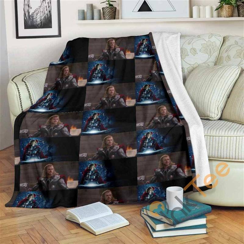 The Avengers Thor Sherpa Fleece Blanket Gifts for Family, for Couple