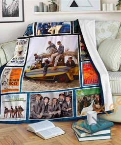 The Beach Boys Fleece Fan Gift Sherpa Fleece Blanket Gifts for Family, for Couple