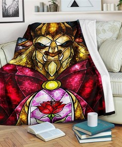 The Beast Beauty And The Beast Sherpa Fleece Blanket Gifts for Family, for Couple