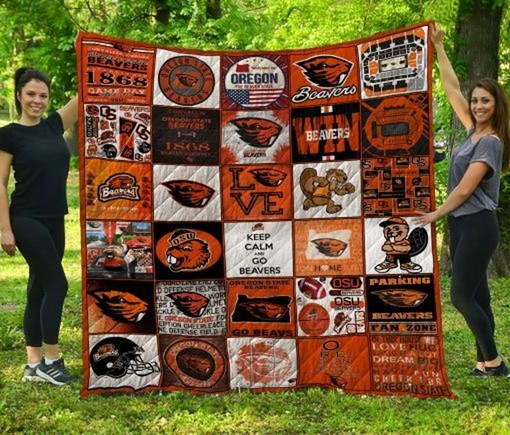 The Beavers Ncaa Oregon State Beavers Combined Quilt Blanket
